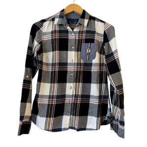 Tommy Hilfiger Men's Plaid Check Button Up Shirt